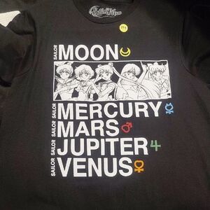 Black Sailor Moon Character Tee